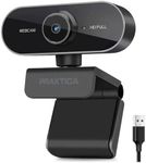 Praktica 1080P Full HD Webcam with Microphone - Auto Focus, Tripod Mount, Privacy Cover, Plug & Play USB Camera Compatible with PC Desktop Laptop Windows Mac Linux Zoom Skype Teams VoIP