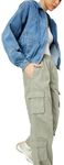 Max Women Cotton Elasticated Casual Style Cargo Pants (Dutch4Dlight Green)_XXL