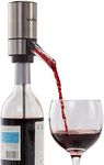 Ivation Stainless Steel Wine Aerator & Dispenser Set | Electric Battery-Operated Universal Wine Spout with Automatic Button Dispenser, Aeration Control, Stainless Steel Extension Rod & Storage Stand