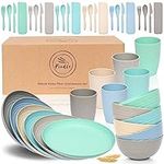 FOODLE Wheat Straw Dinnerware Sets 