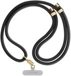 CASETiFY 8mm Rope Phone Strap with Card - Black