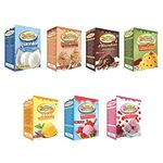 Vanilla + Butterscotch + Chocolate + Kesar Pista + Mango +Strawberry + Rose Ice Cream Powder 700 g (Pack of 7)