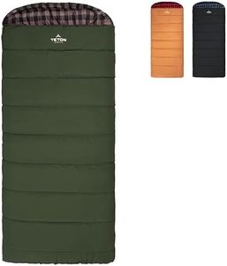 TETON Sports Bridger Canvas Sleeping Bags – Finally, Stay Warm Camping; for Adults and Built to Last, Long (-35F), Green (Plum Poly Liner)