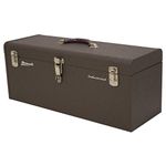 Homak BW00200240 24Inch Industrial Steel Toolbox, Brown Wrinkle Powder Coat