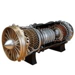 HMNY Mini Fighter Turbofan Engine Model Kits That Runs, 1/20 WS-15 Aircraft Engine Simulation Electric Model, 150+pcs DIY Assembly Metal Model Engine Kit That Works for Adults