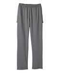 Women’s Self Dressing Open-Back Adaptive Soft Knit Pant - Heather Gray SMA