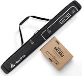 Hikenture Ski Bag with Fully Padded, Water-Resistant Ski Bags for Air Travel, Foam Padded Ski Bag for Ski Gear, Durable Ski Travel Bag with Pockets, Large Capacity Ski Bags for Travel Fits Up To 188cm