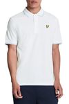 Lyle & Scott Tipped Polo Shirt White/Light Blue L