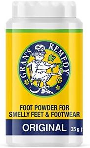 Gran's Remedy Natural Shoe Deodorizer and Foot Odor Eliminator Powder for Men, Women, and Kids, Absorb Sweat and Moisture, Neutralize Smelly Odors, Original