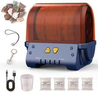 Advwin Rock Tumbler Kit, Professional Electric Rock Polisher for Adults Kids with 5-Day Timer Great STEM Toy Kids