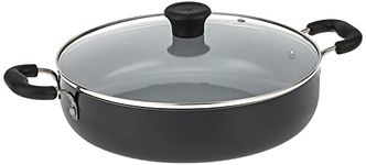 T-fal G9019264 Specialty Ceramic Dishwasher Oven Safe Everyday Pan, 12" Black