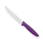 TRAMONTINA Stainless Steel Plenus Kitchen Knife, Non-Slip Handle Sharp Manual Sharpening for Home Kitchen (15 Cm_Purple)