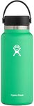 HYDRO FLASK - Water Bottle 946 ml (32 oz) - Vacuum Insulated Stainless Steel Water Bottle Flask with Leak Proof Flex Cap with Strap - BPA-Free - Wide Mouth - Spearmint