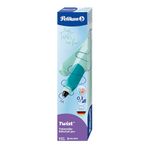 Pelikan Twist Neo Mint Rollerball Pen, blue ink, ergonomic, inc 2 x rollerball cartridges