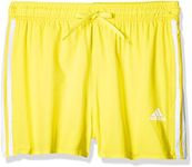 adidas 3s Clx Sh Vsl Men's Board Shorts, Mens, Swimsuit., FJ3370, Shock Yellow, 10