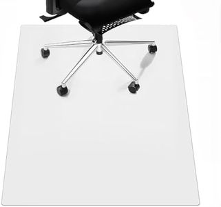 Office Chair Mat for Carpet Floors, 45" x 53" Clear Heavy Duty Computer Chair Mat, Under Desk Protector Carpeted Floors Protector Easy Chair Movement Ship Flat