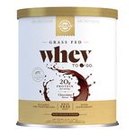 Solgar Whey To Go Natural Chocolate Flavour Whey Protein Powder 1162g - Grass-Fed Whey from New Zealand Cows - Aids Growth and Repair of the Body - Vegetarian and Gluten-Free