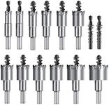 ASNOMY 14Pcs TCT Hole Saw Kit, 1/2"