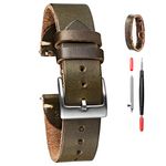 Leather Watch Bands, Horween Leather Watch Strap for Men Women,18mm,20mm,22mm Quick Release Handmade Watch Strap Soft Vintage Replacement