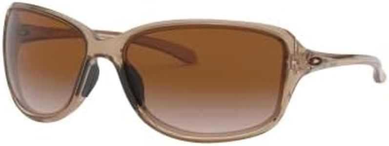 Oakley Women's OO9301 Cohort Rectangular Sunglasses, Sepia/Dark Brown Gradient, 62 mm