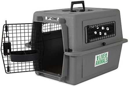 Petmate Sky Kennel - IATA Compliant Dog Crate for Pets Up to 15 Pounds - Airline Approved Cat Carrier - Perfect for Car and Air Travel - Heavy-Duty Plastic Construction - Made in USA - 21 Inches