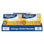 Benadryl Allergy One A Day 10 Mg Tablets - Effective and Long-Lasting Relief from Hay Fever, Pet, Skin and Dust Allergies - 30 Count (Pack of 3)