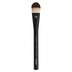 NYX PROFESSIONAL MAKEUP, Pro Flat Foundation Brush, Pro makeup brush, Tapered brush great for liquid or cream foundations, Streak-free application