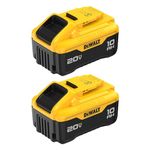 DEWALT DCB210-2 20V MAX XR® 10.0Ah Lithium Ion Battery 2 Pack