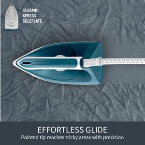 Tefal Express Essential Steam Generator Iron – 120g/min, Xpress Glide, White/Blue