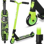 Joycruise Stunt Scooter Pro Trick Scooters for Kids & Teenagers Age 6+ Boys Girls, Kick Freestyle Beginner Scooter 360° Spin Handlebar, Robust Aluminum Frame 100mm Wheels