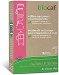 Urnex Biocaf Machine Cleaner-Cleaning Powder-3 Single Use Packets-Compatible with Keurig Delonghi Nespresso Ninja Hamilton Beach Mr Coffee, 0.32 Ounce (Pack of 3), Pink