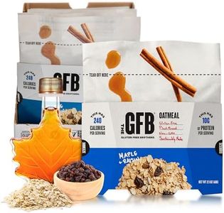 The GFB Maple Raisin Protein Oatmeal Cups - Unique Pop-Up Bowl - Gluten Free, Plant Based, Non GMO, Sustainably Made - Ridiculously Tasty, Healthy, Vegan Protein Instant Oatmeal, 2 oz (6 Count)