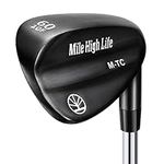 Mile High Life | Entry Level Golf Sand Wedge Sets | Beginner’s Golf Gap Wedge Sets | Lob Wedge Golf Clubs for Men & Women (60 Degrees(Black Titanium Layer))