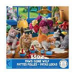 Ceaco - Paws Gone Wild - Kittens in The Kitchen - 550 Piece Jigsaw Puzzle