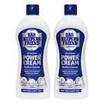Bar Keepers Friend Power Cream 2x350ml - All Purpose Surface Cleaner - Gentle on Surfaces, Tough on Stains - Perfect to use in Bathrooms, Kitchens and Cookware