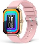 EGQINR Smartwatch da donna con chiamate Bluetooth,touch screen HD da 1,7 pollici aggiornato con frequenza cardiaca, pressione sanguigna, ossigeno nel sangue monitoraggio compatibile con iPhone Android