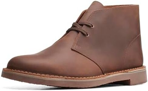 Clarks Men's Bushacre 3 Chukka Boot, Dark Brown, 10