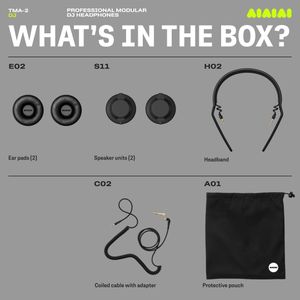 AIAIAI TMA-2 DJ Headphones – Black, Over-Ear Studio Monitor