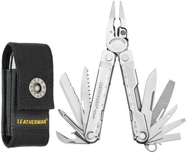 Leatherman Rebar - Multi-tool with 17 all-locking tools built-in, multipurpose tool for DIY and camping, made in the USA with 100% stainless steel, in silver and a nylon holster