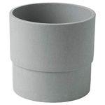 Ikea Plastic Plant Pot, Grey, 12 cm, 1 Piece