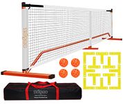 Zdgao Pickle Ball Net Set with Pickle Balls, Court Marking Kit, and Carry Bag - Complete Bundle for Easy Setup and Play on Any Surface