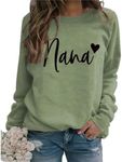 HHLLEOJK Womens Nana Graphic Sweats