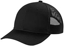 Port Authority Youth Snapback Trucker Cap YC112, Black, OSFA