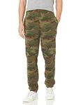 Amazon Essentials Men's Closed Bottom Fleece Joggers (Available in Big & Tall), Green Camo, M