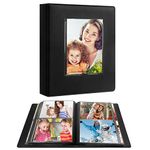5x7 Photo Album 272 Pockets Hold 5x7 Photos, Photo Album 5x7 Extra Large Capacity Leather Cover Family Wedding Baby Slip-in Picture Album Book Hold 272 Horizontal Photos with Black Inner Pages (Black)