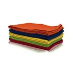 Pixel Home © Superior Cotton |Lunch Napkins | Multi-Purpose Kitchen | Cleaning Towel/Waffle Dish Cloth | Bright Colors (Pack of 5)