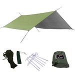 Suyi Waterproof Sun Shade Tent Tarpaulin Rain Cover Waterproof Tent Canvas for Camping and Hiking