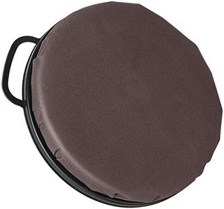 Foxtune 360-Degree Swivel Bucket Seat, 5 Gallon Bucket Lid, Spin Bucket Seat Cushion, Silent, Comfortable, Water-Resistant, for Fishing, Gardening, Hunting and Camping (Coffee Brown)