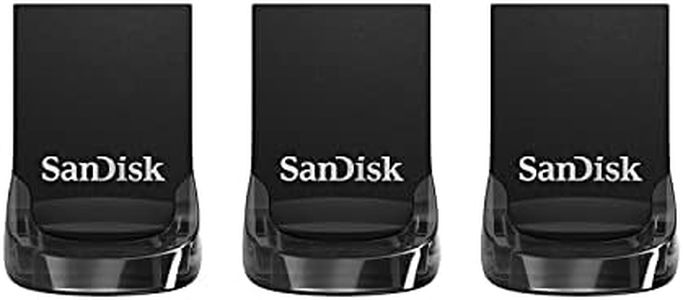 SanDisk 32GB 3-Pack Ultra Fit USB 3.1 Flash Drive (3x32GB) - SDCZ430-032G-G46T, Black