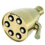 Speakman S-2252-AB-E2 Signature Icon Any Stream Adjustable Shower Head, Satin Brass, 2.0 GPM